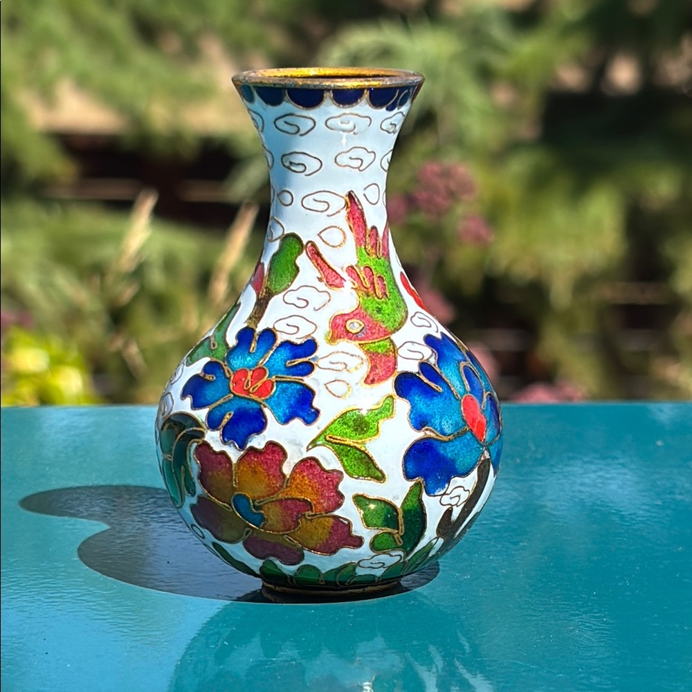 Dainty Cloisonné Vase